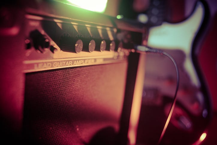 guitar amp and guitar