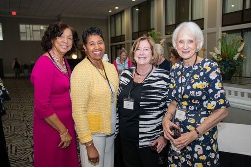 (l to r) GWG members Magaly Penn, Brenda Kegler, Jill Fivecoat, Denise Sudderth