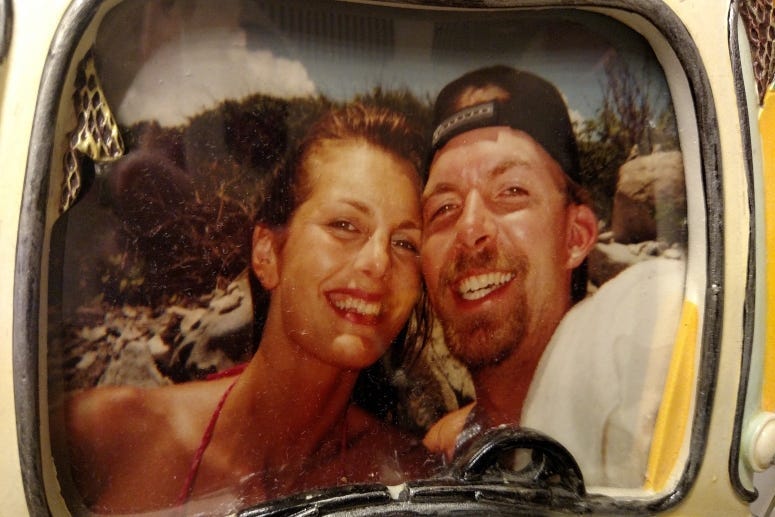 Happy honeymoon moment Tortola BVI
