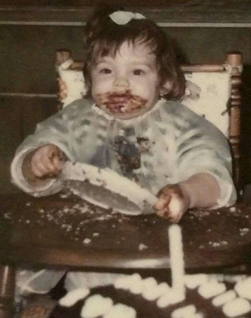 Heather's 1st birthday chocolate cake