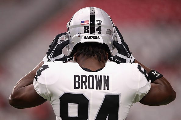 Antonio Brown's helmet