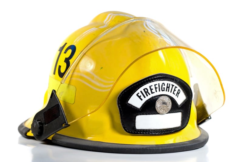 Fireman's helmet - stock photo