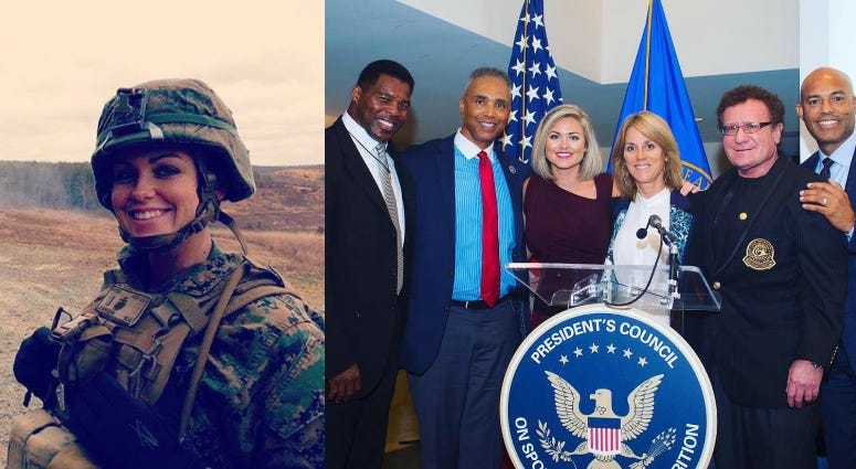 Holli Richmond served in the Marine Corps and now heads up the President's Council on Sports, Fitness, and Nutrition