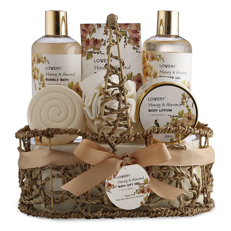 honey almond bath set