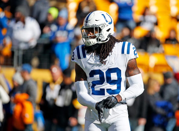 Malik Hooker takes the field for the Indianapolis Colts.
