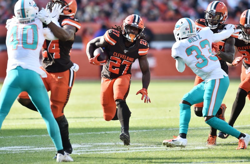 Browns running back Kareem Hunt