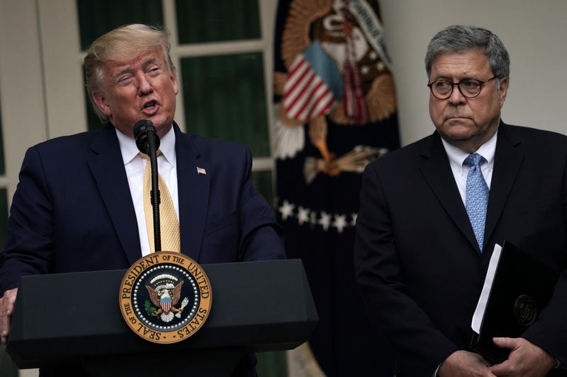 Donald Trump and William Barr