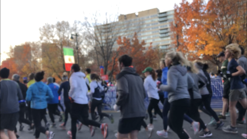 Runners kicking off the 2019 Philadelphia Marathon weekend with the half marathon