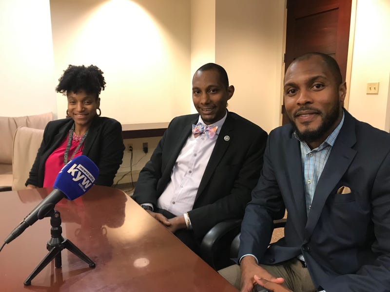 From left: Keziah Cameron, Mike Lee, G. Lamar Stewart