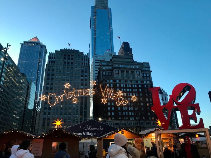 Christmas Village in Philadelphia.