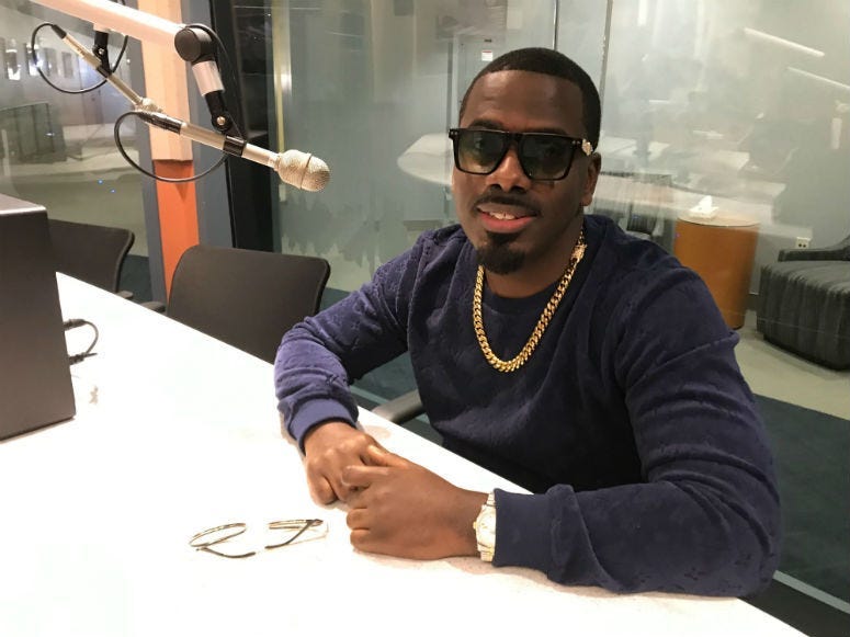 Comedian Israel Skeet Carter at KYW Newsradio.