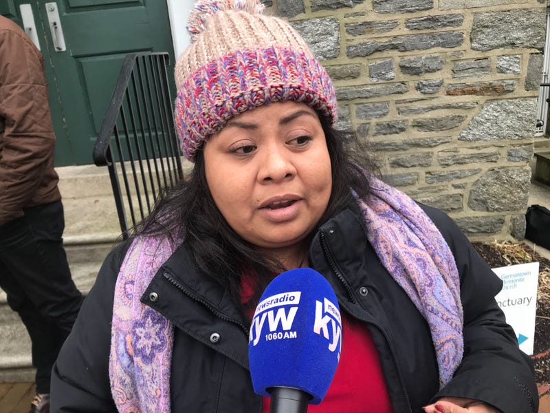 Carmela Hernandez has lived at Germantown Mennonite Church for nearly a year.