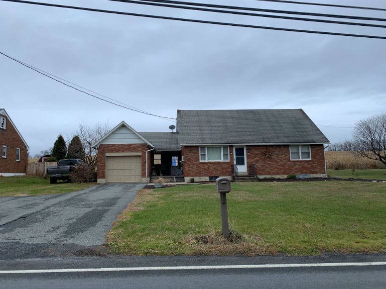 A Berks County home where murder charges have been filed against a woman whose children were found hanging in this home's basement.
