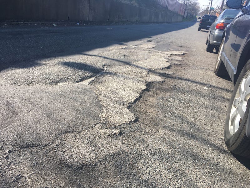 A pothole