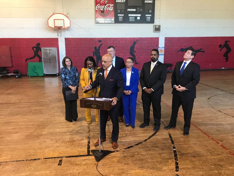 Pennsylvania Sen. Vincent Hughes was at the West Philadelphia Community Center on Tuesday to announce a state-funded grant that will create jobs for Philadelphia teens.