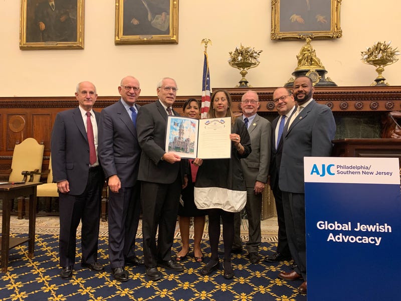 The City of Philadelphia commemorated the one-year anniversary of the Tree of Life synagogue massacre in Pittsburgh with a memorial candle lighting.