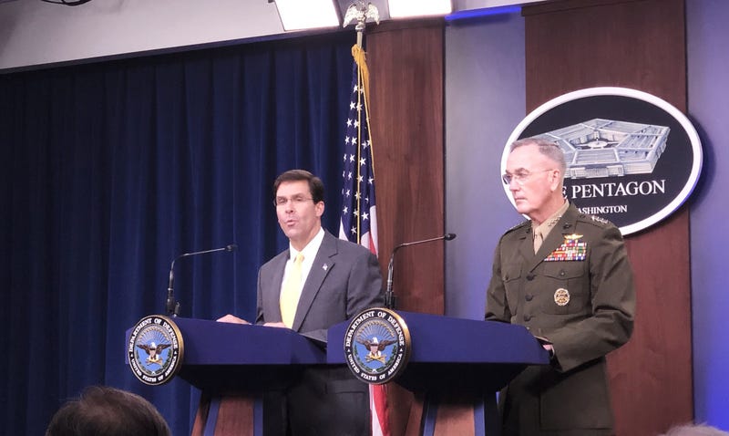 Defense Secretary Esper, Joint Chief of Staffs Dunford