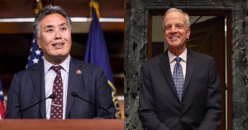 House Veterans Affairs Committee Chairman Mark Takano, D-California, and Senate Veterans Affairs Committee Chairman Jerry Moran, R-Kansas.