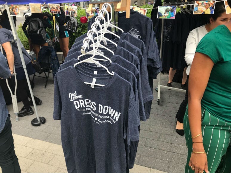 Dress Down Day shirts on sale to help raise money for the Philly school district.
