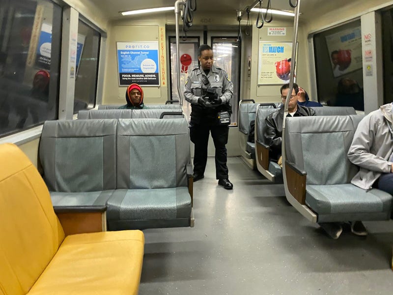 BART fare inspector in San Francisco
