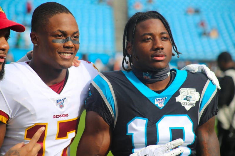 Receiver Curtis Samuel and Redskins receiver Terry McLaurin