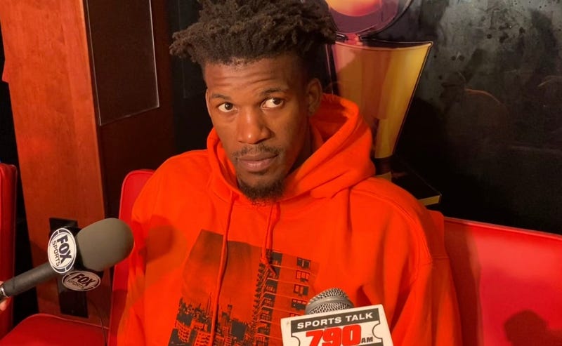 Jimmy Butler in locker room