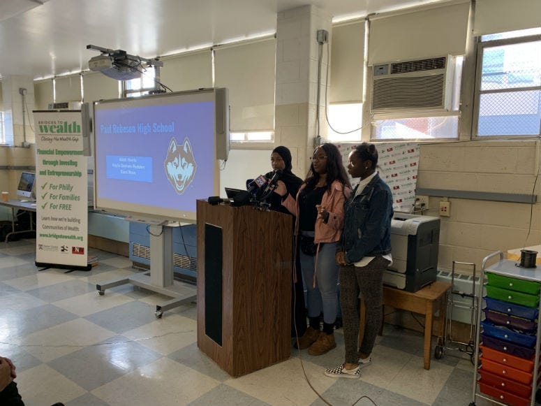 Students at Robeson High School.