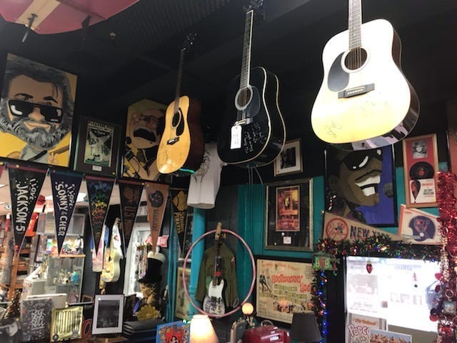 Featured wall at Johnnys museum