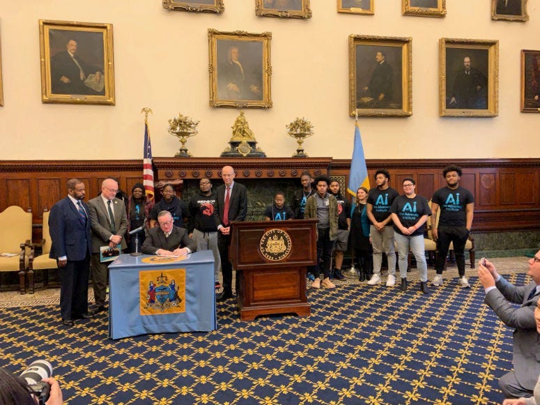 Mayor Jim Kenney signs 2 bills designed to protect teenagers from the lure of nicotine.