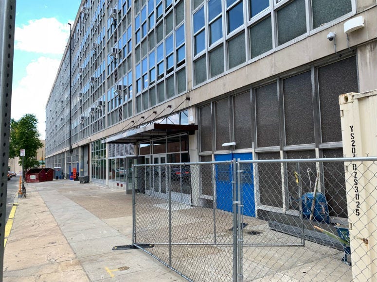 Workers have been building a new home for SLA inside the Ben Franklin High building.