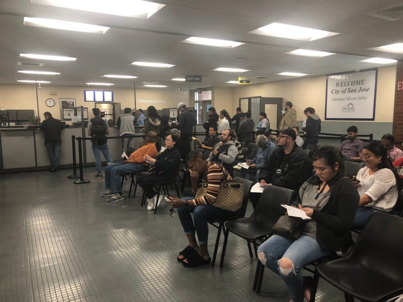 A Department of Motor Vehicles office in San Jose.