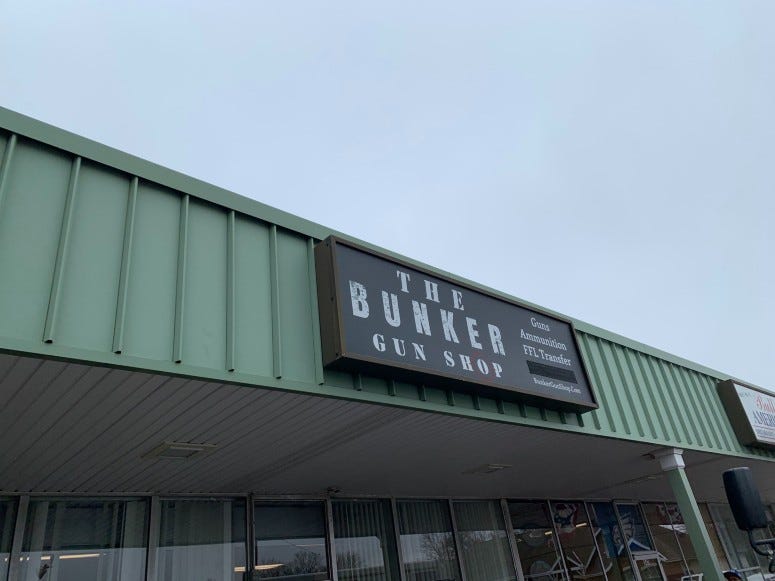 Bunker Gun Shop in Warminster.