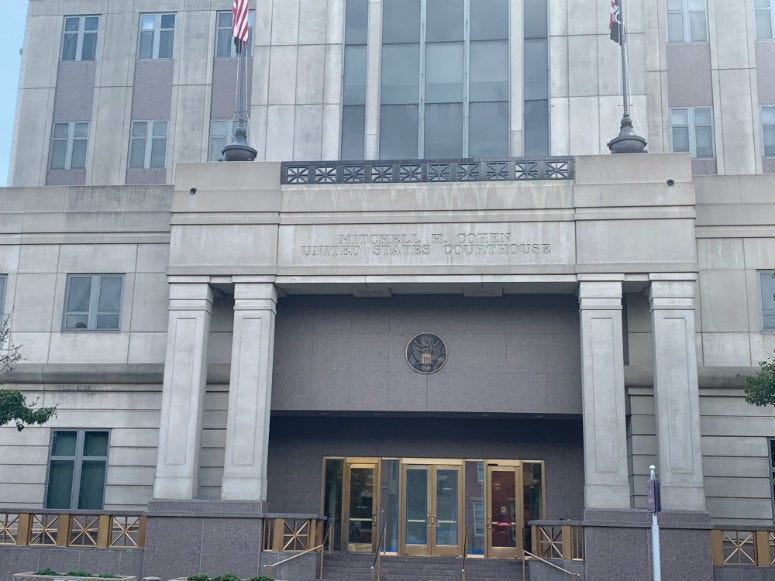 U.S. federal courthouse in Camden.