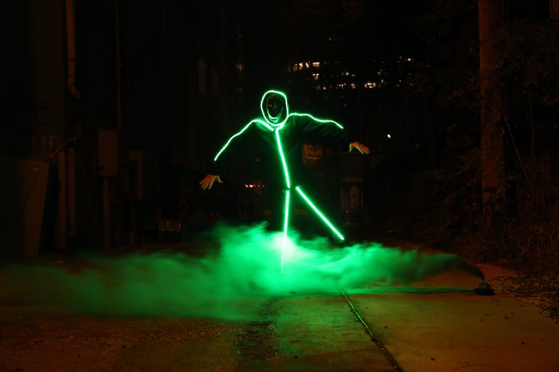smoke stick man