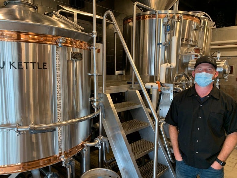 Eric Roberts, general manager of Iron Hill Brewery’s Huntingdon Valley location