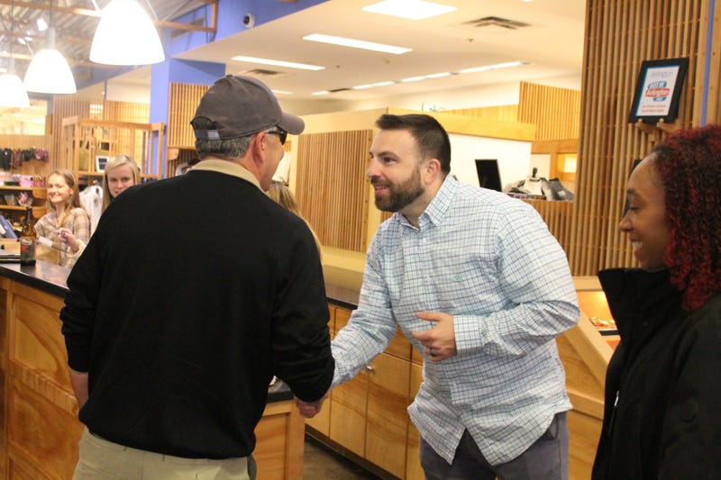 Danny Rouhier and 106.7 The Fan Street Team interacted with listeners at South Moon Under in Arlington, Virginia.