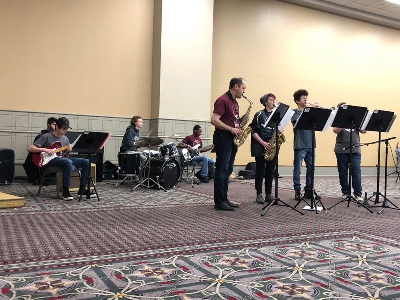 The Jazz Mavericks from the Pennsylvania Leadership Charter School in West Chester kicked things off at the first-ever National Jazz Festival at the Pennsylvania Convention Center in Center City.