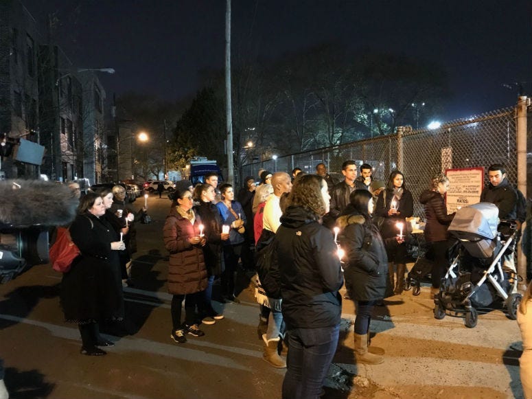 A vigil in Fairmount held to remember 4-year-old Zya Singleton.