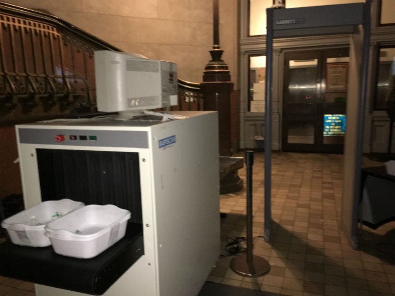 Call it a sign of the times: Philadelphia City Hall now has an X-ray machine and metal detector at the entrance. They went in over the holidays, but they'll get their first real test, this week, when city council gets back in session.