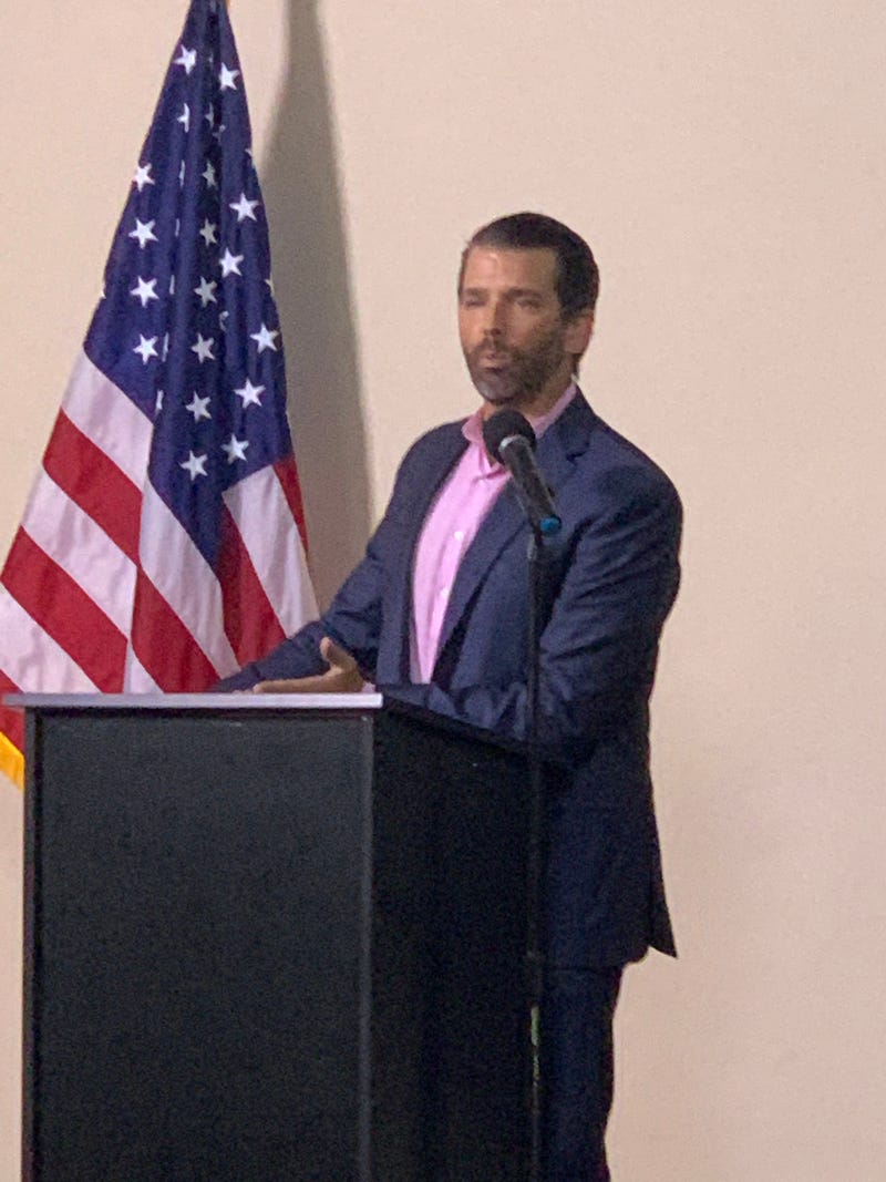 Donald Trump, Jr. Speaks at Pop-Up Event - Steve Sinicropi
