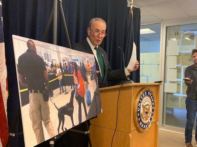 Chuck Schumer VIPR dogs