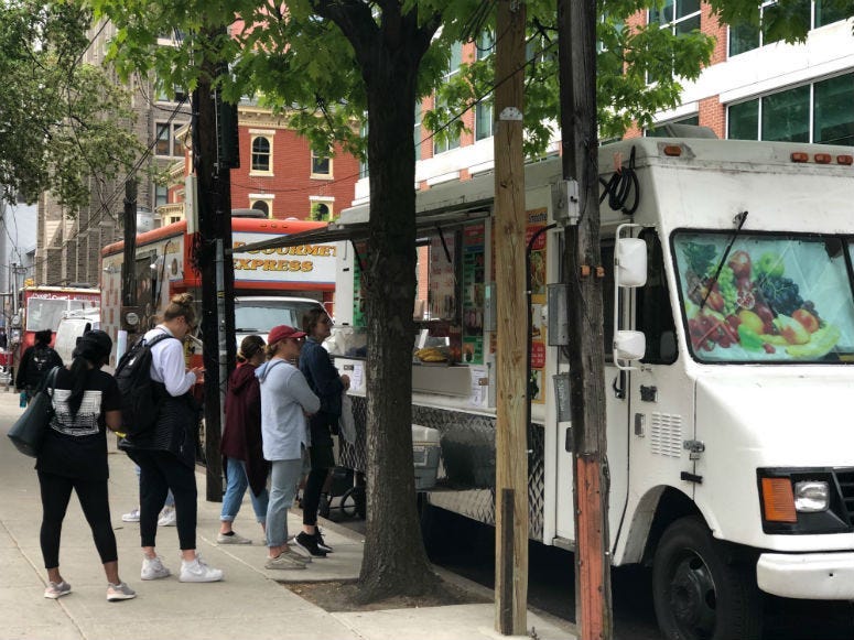 The city sent Temple University food truck vendors about leaving their trucks overnight.