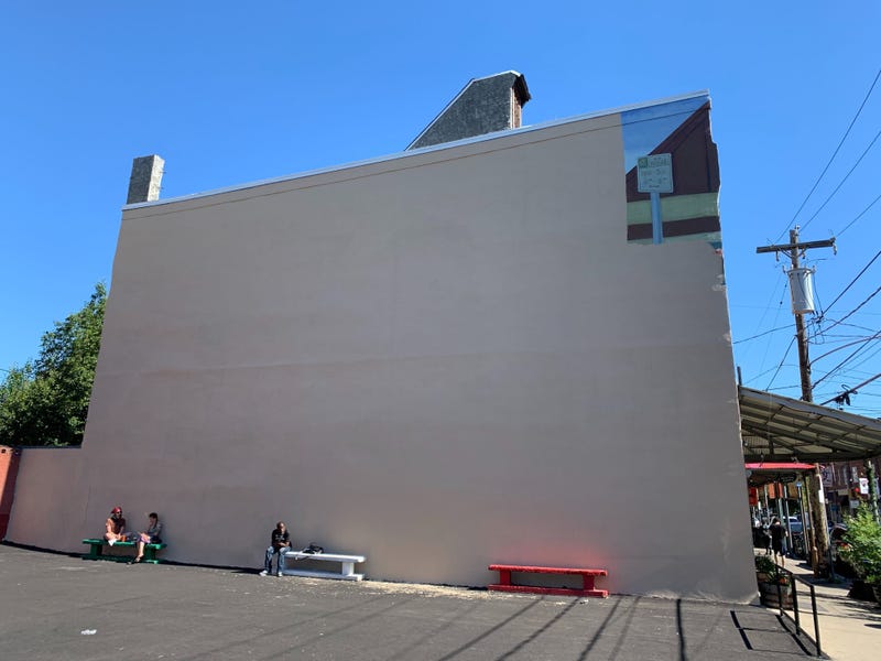 The mural of former Philadelphia Mayor Frank Rizzo has been removed from the 9th Street Shopping District.