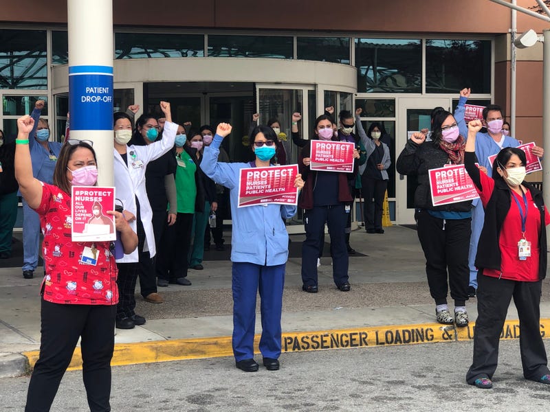 San Mateo Nurses Protest