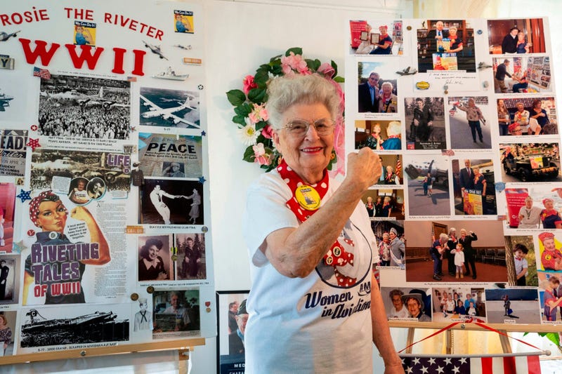 While American men were off fighting World War II overseas, women here on the homefront stepped up to the plate to do whatever was needed.
