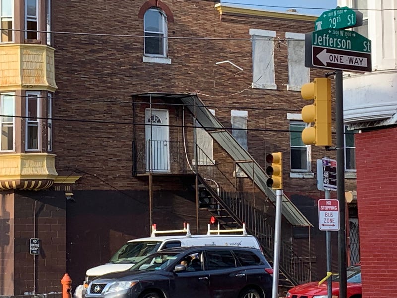 Intersection of 29th and Jefferson streets in Brewerytown, where two women were stabbed Monday night, one of them fatally, in violence apparently sparked by social media posts.