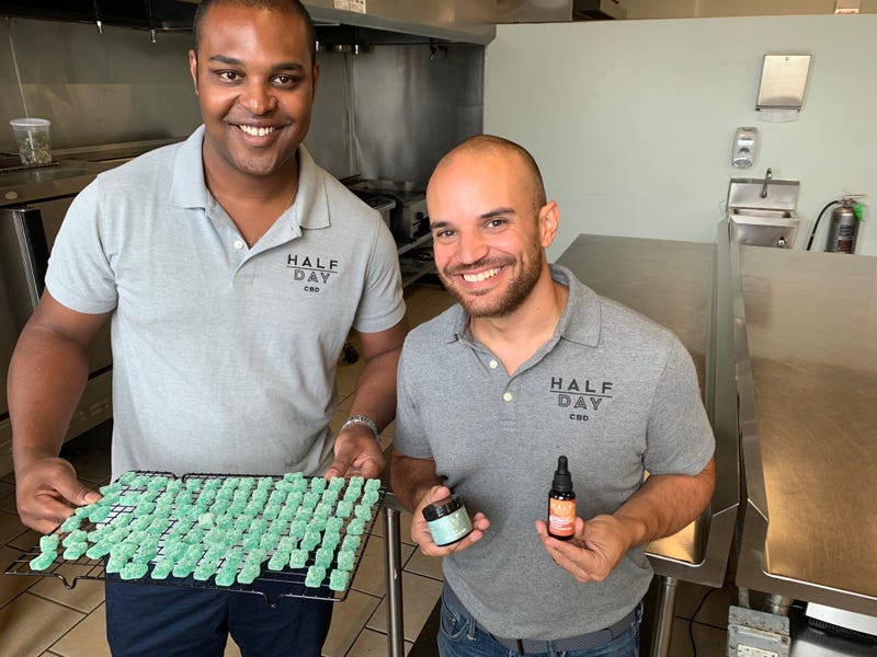 Kameron Norwood and Dave DiCosola, founders of Half Day CBD