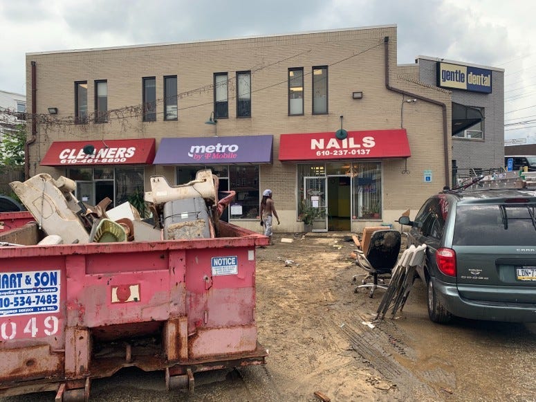 Delaware County businesses cleaning up after Isaias