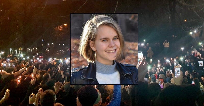A vigil for Tessa Majors