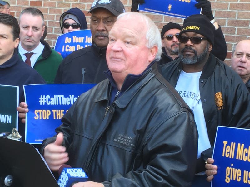 Hours before President Donald Trump announced the reopening of the government, TSA union leader Joe Shuker spoke at a rally at Philadelphia International Airport on the impact the shutdown has had on workers.